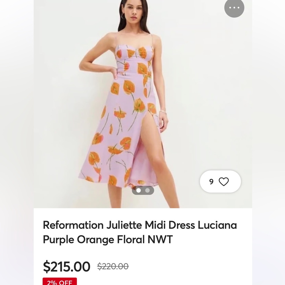 Reformation Never worn, no tags. Excellent condition
